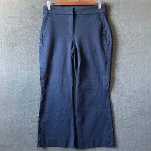 J Crew Reimagined Hayden Kickout Crop Pants Navy Blue Trousers - Women's Size 4